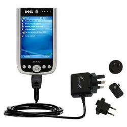 Gomadic International Wall / AC Charger for the Dell Axim x51 - Brand w/ TipExchange Technology