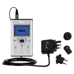 Gomadic International Wall / AC Charger for the Dell Pocket DJ 20GB - Brand w/ TipExchange Technolog