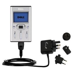 Gomadic International Wall / AC Charger for the Dell Pocket DJ 30GB - Brand w/ TipExchange Technolog