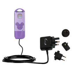 Gomadic International Wall / AC Charger for the Disney Mix Stick - Brand w/ TipExchange Technology