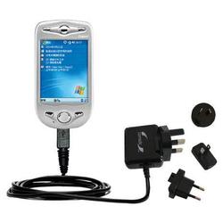 Gomadic International Wall / AC Charger for the Dopod 696 - Brand w/ TipExchange Technology