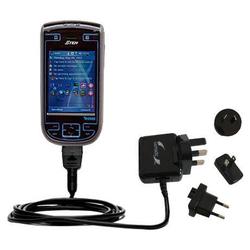 Gomadic International Wall / AC Charger for the ETEN G500 - Brand w/ TipExchange Technology