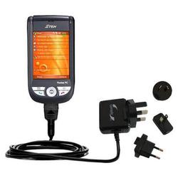 Gomadic International Wall / AC Charger for the ETEN M600 - Brand w/ TipExchange Technology