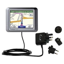 Gomadic International Wall / AC Charger for the Garmin Nuvi 260 - Brand w/ TipExchange Technology