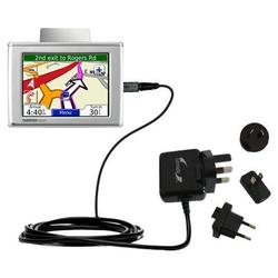 Gomadic International Wall / AC Charger for the Garmin Nuvi 310 - Brand w/ TipExchange Technology