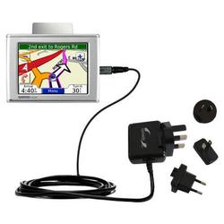 Gomadic International Wall / AC Charger for the Garmin Nuvi 360 - Brand w/ TipExchange Technology