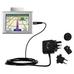 Gomadic International Wall / AC Charger for the Garmin Nuvi 600 - Brand w/ TipExchange Technology