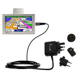 Gomadic International Wall / AC Charger for the Garmin Nuvi 610 - Brand w/ TipExchange Technology