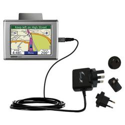 Gomadic International Wall / AC Charger for the Garmin Nuvi 650 - Brand w/ TipExchange Technology