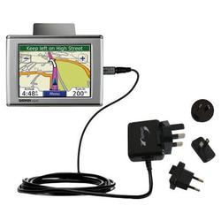 Gomadic International Wall / AC Charger for the Garmin Nuvi 670 - Brand w/ TipExchange Technology