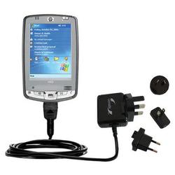 Gomadic International Wall / AC Charger for the HP iPAQ hx2190 - Brand w/ TipExchange Technology