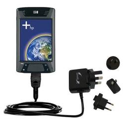 Gomadic International Wall / AC Charger for the HP iPAQ hx4700 - Brand w/ TipExchange Technology