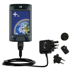Gomadic International Wall / AC Charger for the HP iPAQ hx4705 - Brand w/ TipExchange Technology