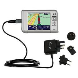 Gomadic International Wall / AC Charger for the HP iPAQ rx5910 - Brand w/ TipExchange Technology