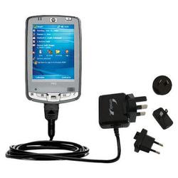 Gomadic International Wall / AC Charger for the HP iPaq hx2495 - Brand w/ TipExchange Technology