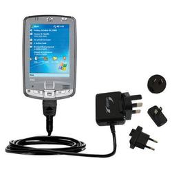 Gomadic International Wall / AC Charger for the HP iPaq hx2700 Series - Brand w/ TipExchange Technol