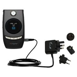 Gomadic International Wall / AC Charger for the HTC 3100 - Brand w/ TipExchange Technology