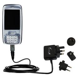 Gomadic International Wall / AC Charger for the HTC 5800 - Brand w/ TipExchange Technology
