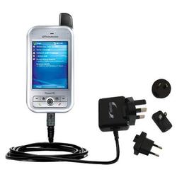 Gomadic International Wall / AC Charger for the HTC 6700Q Qwest - Brand w/ TipExchange Technology