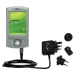 Gomadic International Wall / AC Charger for the HTC P3300 - Brand w/ TipExchange Technology