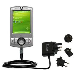 Gomadic International Wall / AC Charger for the HTC P3350 - Brand w/ TipExchange Technology