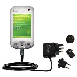 Gomadic International Wall / AC Charger for the HTC P3600 - Brand w/ TipExchange Technology
