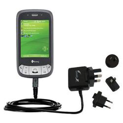 Gomadic International Wall / AC Charger for the HTC P4350 - Brand w/ TipExchange Technology