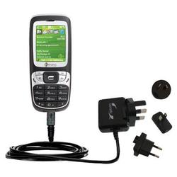 Gomadic International Wall / AC Charger for the HTC S310 - Brand w/ TipExchange Technology