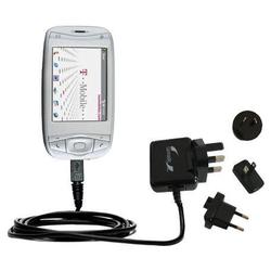 Gomadic International Wall / AC Charger for the HTC Wizard - Brand w/ TipExchange Technology