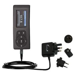 Gomadic International Wall / AC Charger for the Insignia Amigo - Brand w/ TipExchange Technology