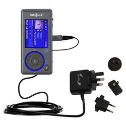 Gomadic International Wall / AC Charger for the Insignia NS-4V17b - Brand w/ TipExchange Technology