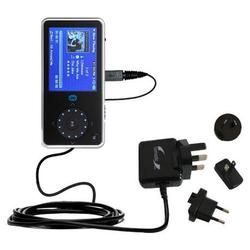 Gomadic International Wall / AC Charger for the Insignia NS-4V24 - Brand w/ TipExchange Technology