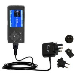 Gomadic International Wall / AC Charger for the Insignia NS-DV2G - Brand w/ TipExchange Technology