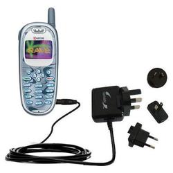 Gomadic International Wall / AC Charger for the Kyocera KE433 - Brand w/ TipExchange Technology