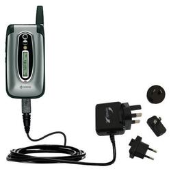 Gomadic International Wall / AC Charger for the Kyocera KX16 - Brand w/ TipExchange Technology