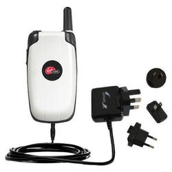 Gomadic International Wall / AC Charger for the Kyocera KX9D - Brand w/ TipExchange Technology