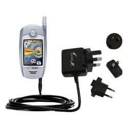 Gomadic International Wall / AC Charger for the Kyocera Koi KX2 - Brand w/ TipExchange Technology