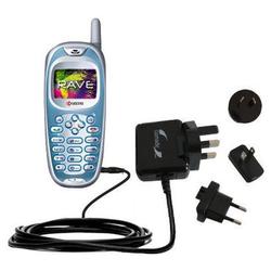 Gomadic International Wall / AC Charger for the Kyocera RAVE - Brand w/ TipExchange Technology