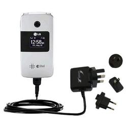 Gomadic International Wall / AC Charger for the LG AX275 - Brand w/ TipExchange Technology