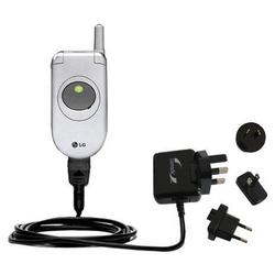 Gomadic International Wall / AC Charger for the LG C1300i - Brand w/ TipExchange Technology