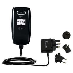 Gomadic International Wall / AC Charger for the LG CE110 - Brand w/ TipExchange Technology