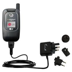 Gomadic International Wall / AC Charger for the LG CU400 - Brand w/ TipExchange Technology