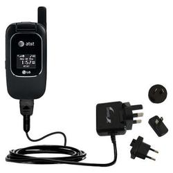 Gomadic International Wall / AC Charger for the LG CU405 - Brand w/ TipExchange Technology