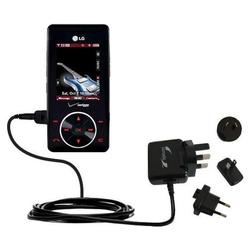 Gomadic International Wall / AC Charger for the LG Chocolate - Brand w/ TipExchange Technology