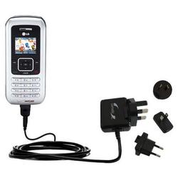 Gomadic International Wall / AC Charger for the LG EnV - Brand w/ TipExchange Technology