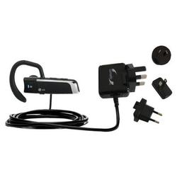 Gomadic International Wall / AC Charger for the LG HBM-300 - Brand w/ TipExchange Technology