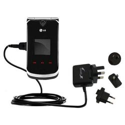 Gomadic International Wall / AC Charger for the LG KG810 - Brand w/ TipExchange Technology