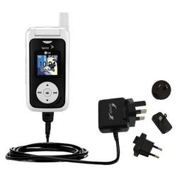 Gomadic International Wall / AC Charger for the LG LX-550 - Brand w/ TipExchange Technology