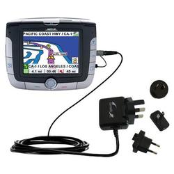 Gomadic International Wall / AC Charger for the Magellan Roadmate 3000T - Brand w/ TipExchange Techn