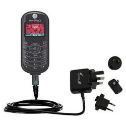 Gomadic International Wall / AC Charger for the Motorola C139 - Brand w/ TipExchange Technology